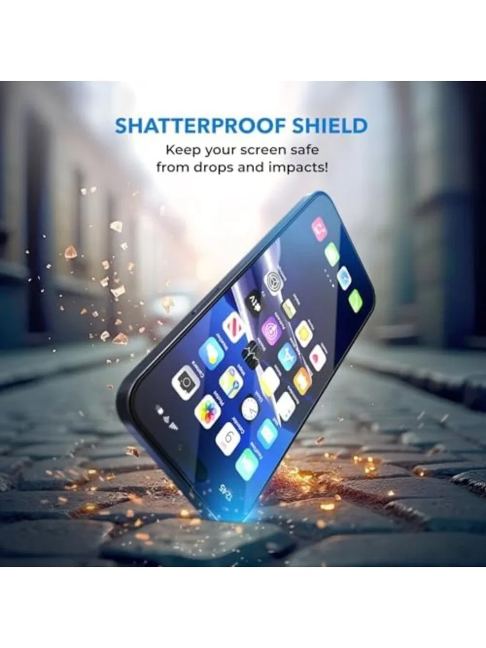 2-Pack Privacy Screen Protector for iPhone 17/16 Pro - 9H Tempered Glass, Easy